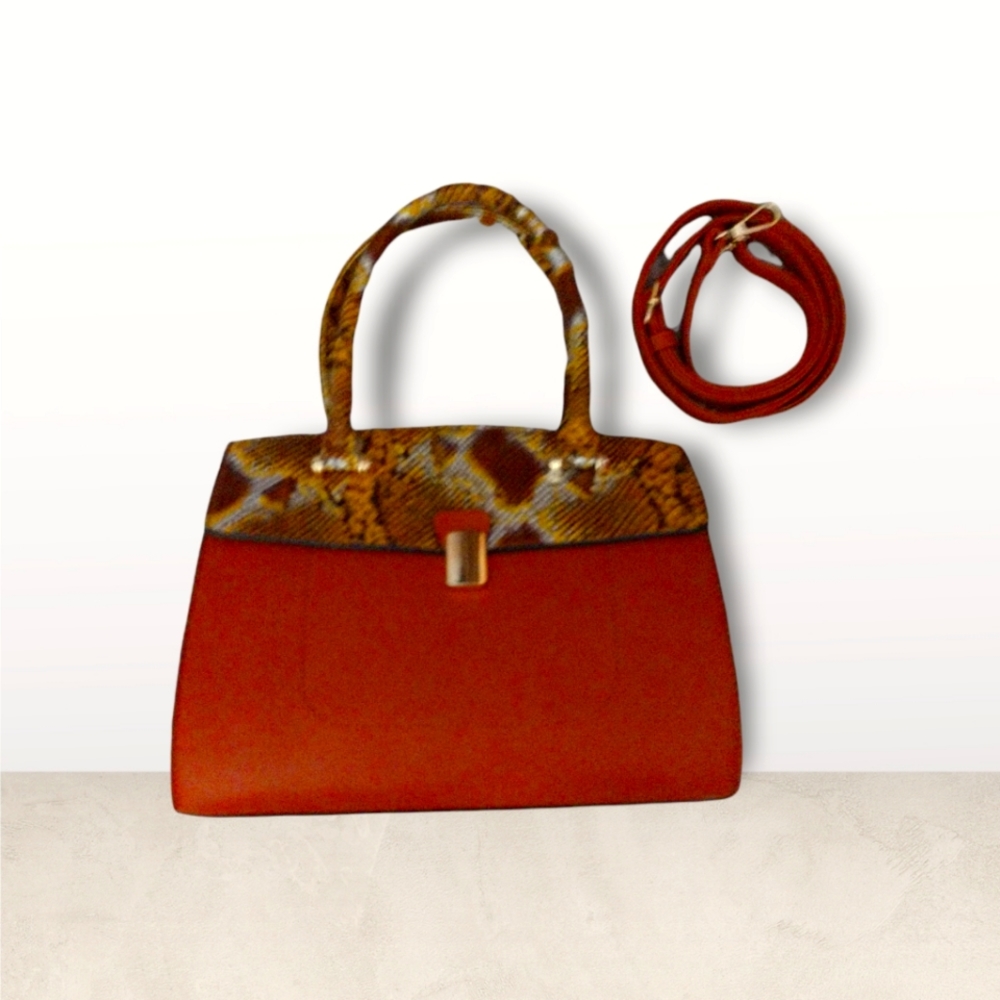 COPY - Beautiful Tan and Leopard Print Purse